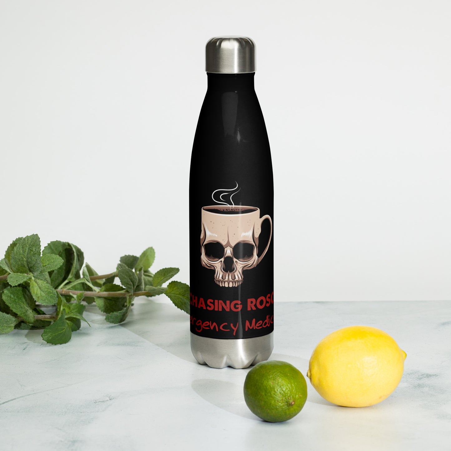 Chasing ROSC Stainless steel water bottle