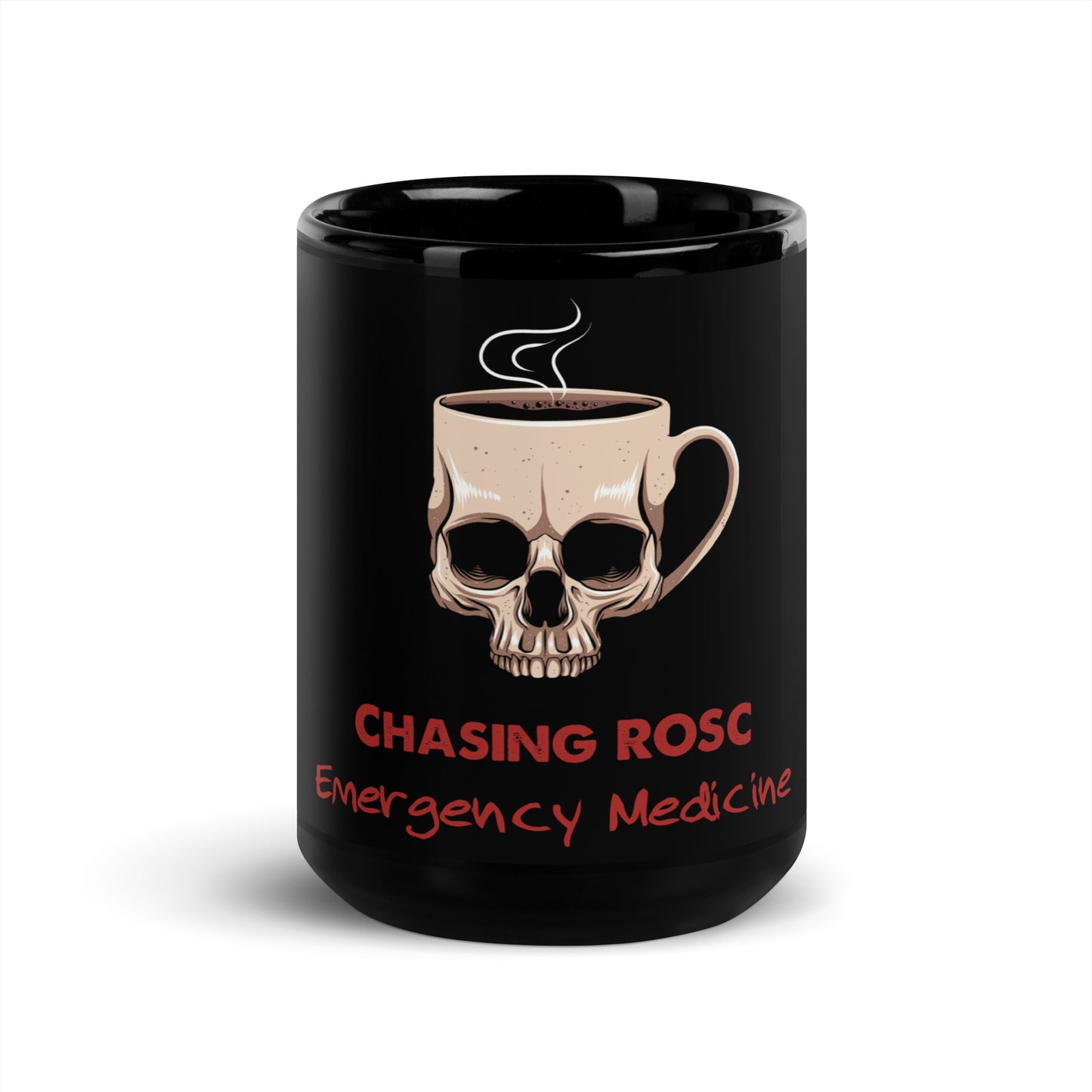 Chasing ROSC EM Black Glossy Mug